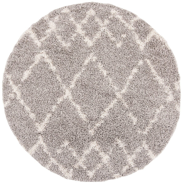 Safavieh Pro Lux Shag Plx434F Grey / Cream Rugs.