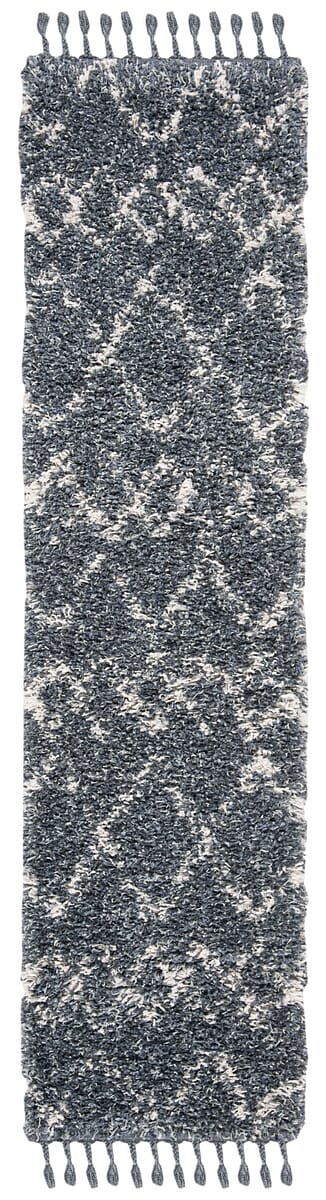 Safavieh Pro Lux Shag Plx434L Cream / Blue Rugs.