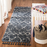 Safavieh Pro Lux Shag Plx434L Cream / Blue Rugs.