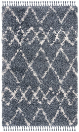 Safavieh Pro Lux Shag Plx434L Cream / Blue Rugs.