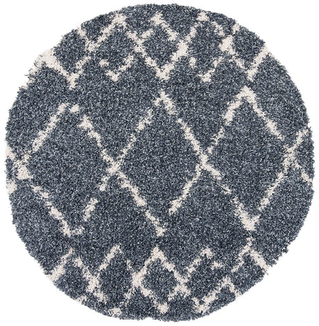 Safavieh Pro Lux Shag Plx434L Cream / Blue Rugs.