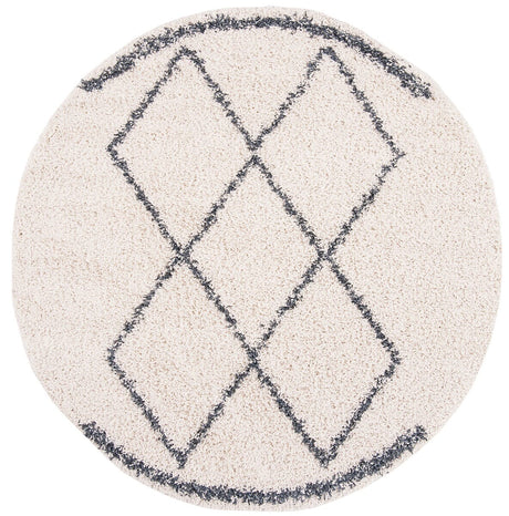 Safavieh Pro Lux Shag Plx435A Cream / Blue Rugs.