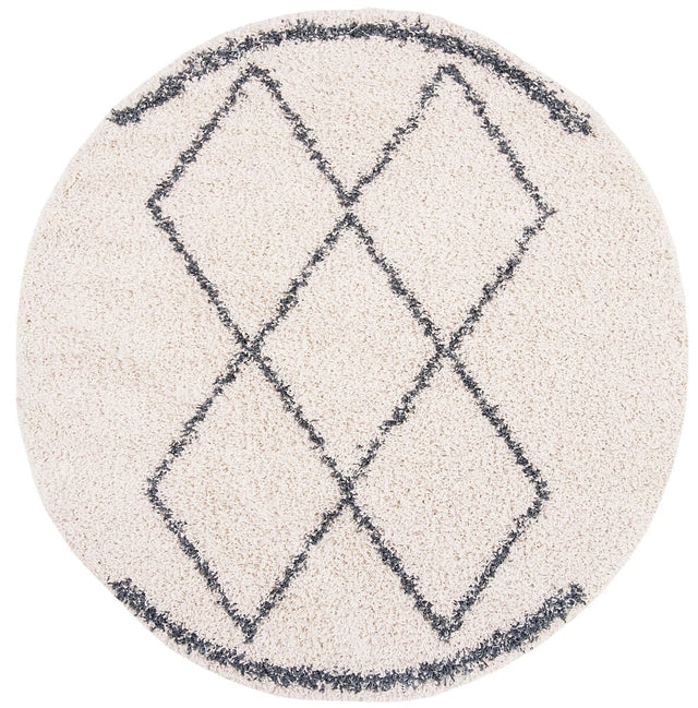 Safavieh Pro Lux Shag Plx435A Cream / Blue Rugs.