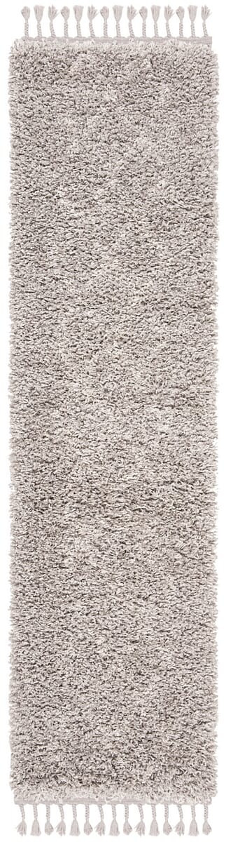 Safavieh Pro Lux Shag Plx435F Grey / Cream Moroccan Area Rug