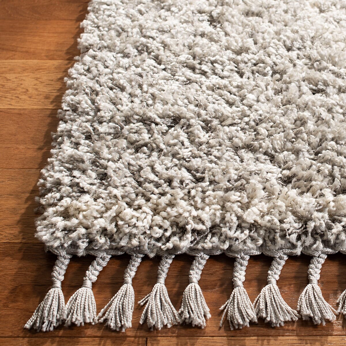 Safavieh Pro Lux Shag Plx435F Grey / Cream Rugs.
