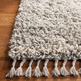 Safavieh Pro Lux Shag Plx435F Grey / Cream Rugs.
