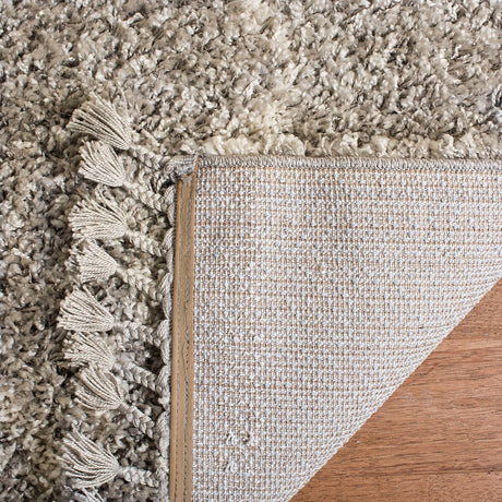 Safavieh Pro Lux Shag Plx435F Grey / Cream Rugs.