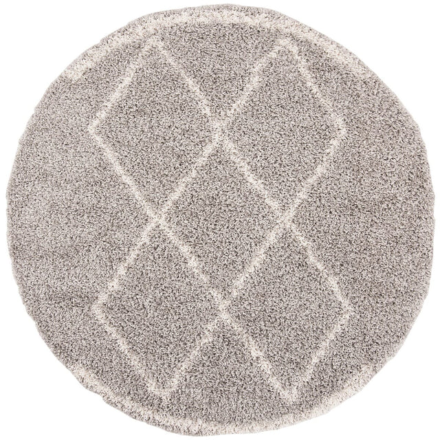 Safavieh Pro Lux Shag Plx435F Grey / Cream Moroccan Area Rug