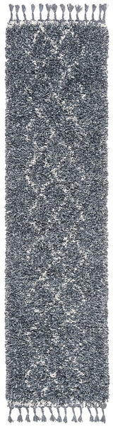 Safavieh Pro Lux Shag Plx435L Cream / Blue Rugs.