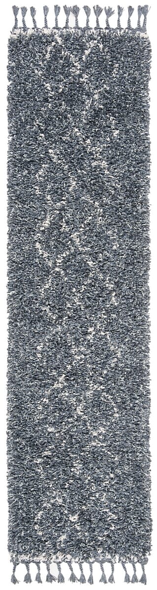 Safavieh Pro Lux Shag Plx435L Cream / Blue Rugs.