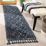 Safavieh Pro Lux Shag Plx435L Cream / Blue Rugs.
