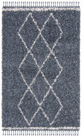 Safavieh Pro Lux Shag Plx435L Cream / Blue Rugs.