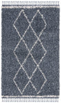 Safavieh Pro Lux Shag Plx435L Cream / Blue Rugs.