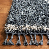 Safavieh Pro Lux Shag Plx435L Cream / Blue Rugs.