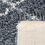 Safavieh Pro Lux Shag Plx435L Cream / Blue Rugs.