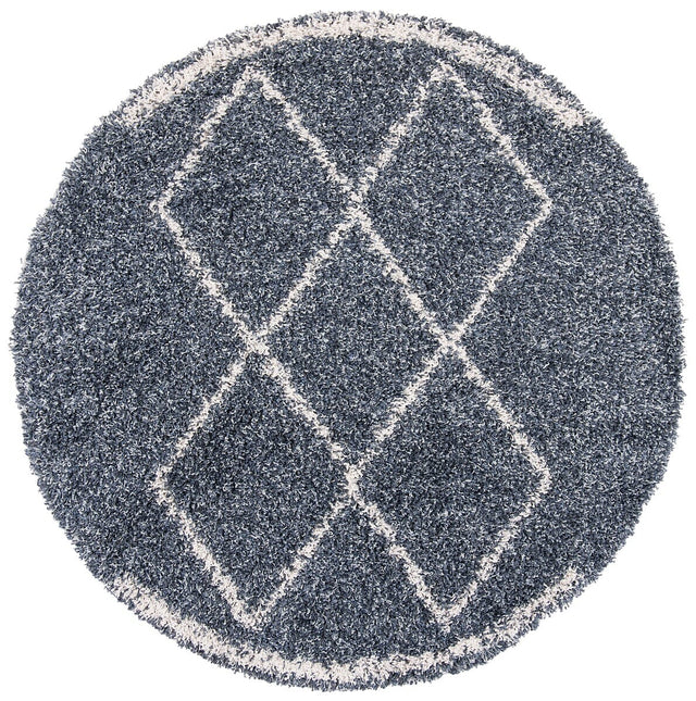 Safavieh Pro Lux Shag Plx435L Cream / Blue Rugs.