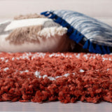 Safavieh Pro Lux Shag Plx435P Rust / Creme Rugs.
