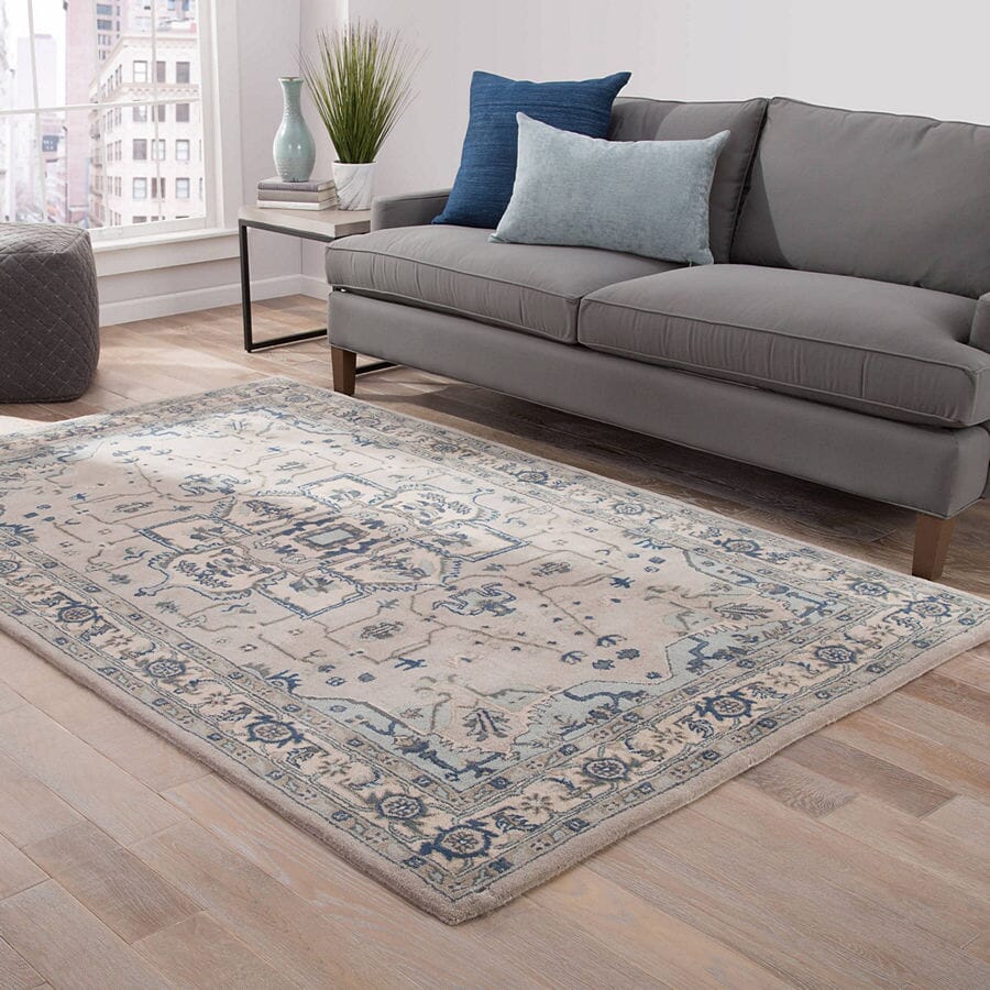 Jaipur Poeme Durango Pm149 Chateau Gray / Mineral Gray Area Rug