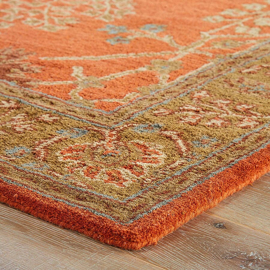 Jaipur Poeme Chambery Pm51 Orange Rust / Gold Brown Area Rug