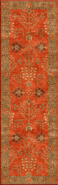 Jaipur Poeme Chambery Pm51 Orange Rust / Gold Brown Area Rug