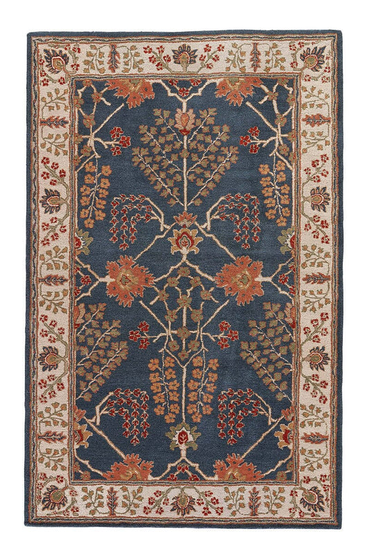 Jaipur Poeme Chambery Pm82 Indigo / Dark Ivory Area Rug