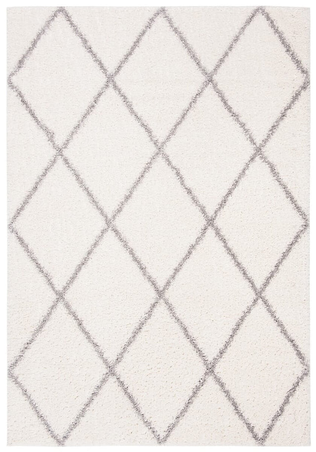 Safavieh Parma Shag Pma515A Cream/Grey Rug.