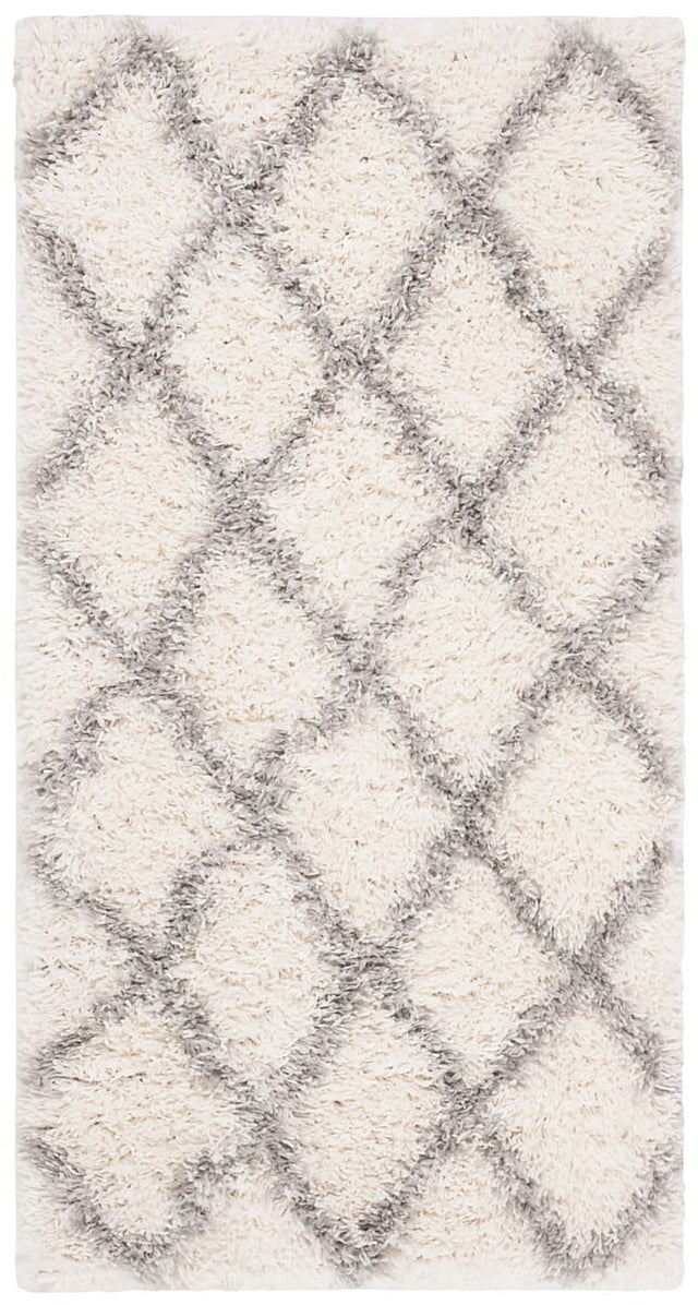 Safavieh Parma Shag Pma515G Grey / Cream Moroccan Area Rug