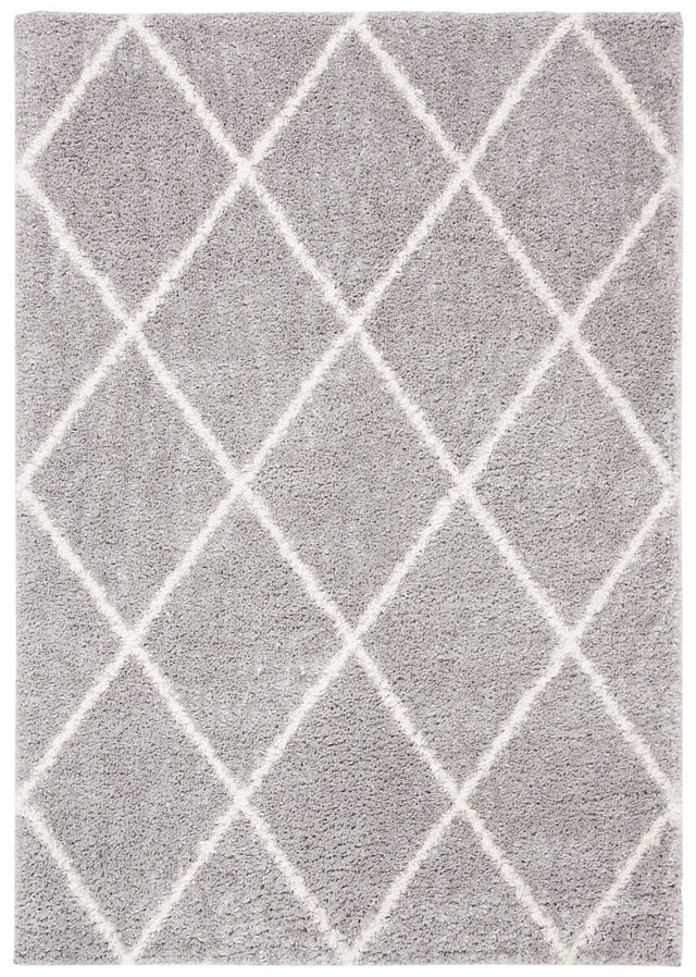 Safavieh Parma Shag Pma515G Grey / Cream Moroccan Area Rug