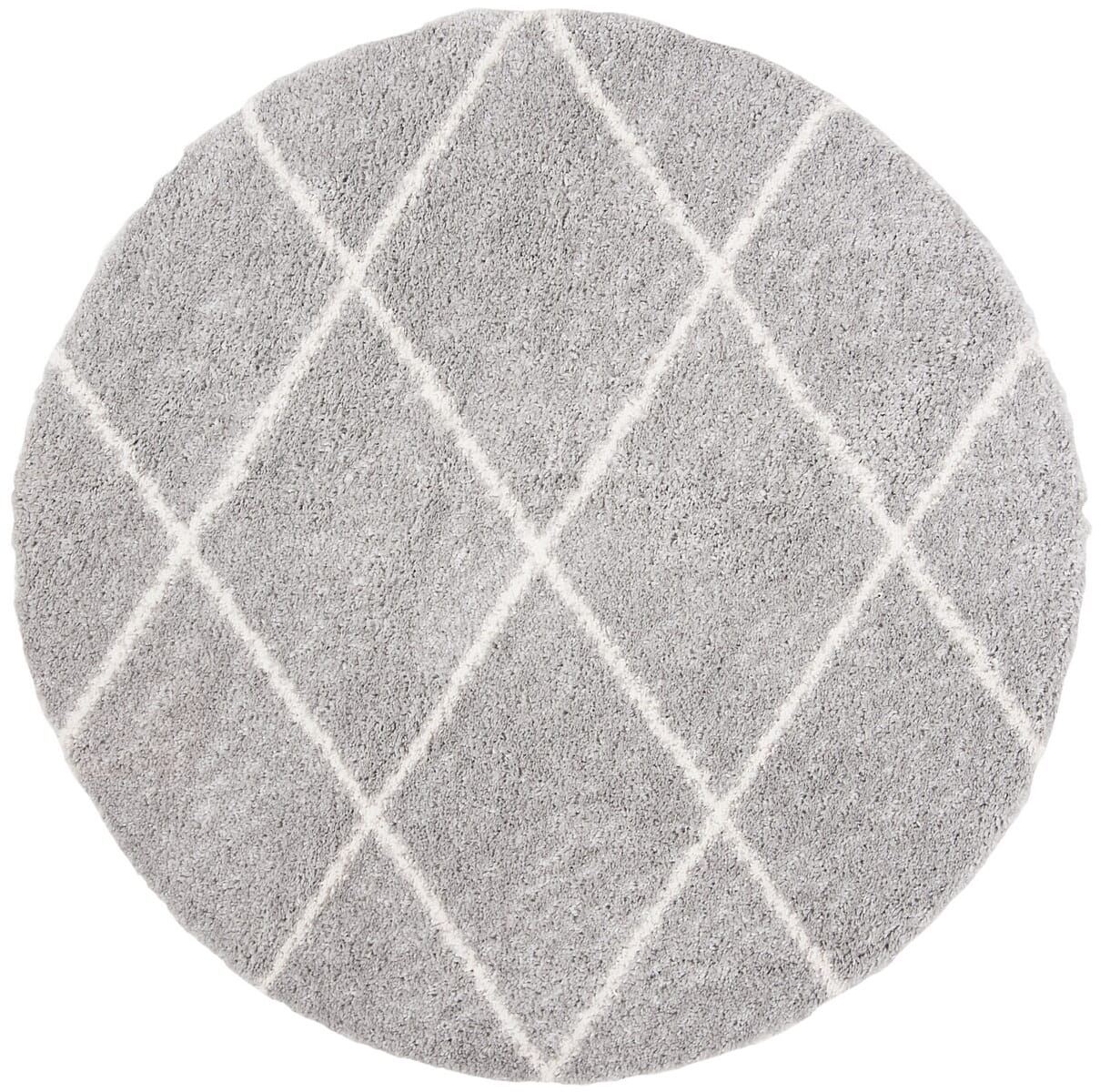 Safavieh Parma Shag Pma515G Grey / Cream Moroccan Area Rug