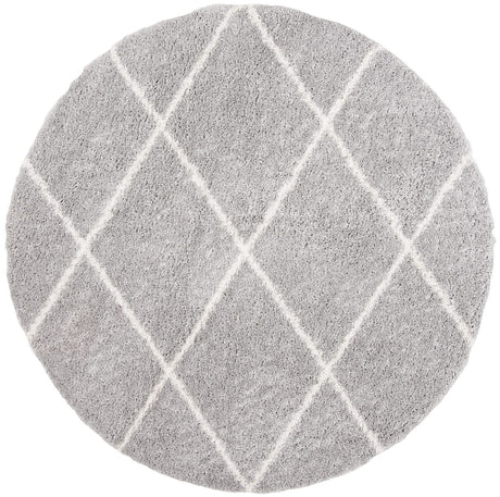 Safavieh Parma Shag Pma515G Grey/Cream Rug.