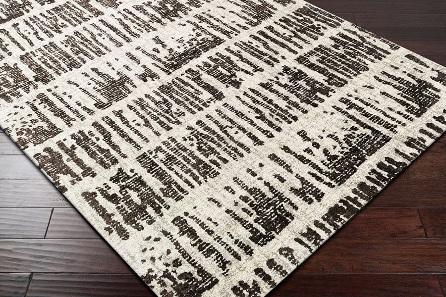 Surya Primal Pml-1000 Medium Gray, Light Gray, Black Rugs.