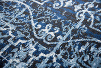 Rizzy Panache Pn6964 Dark Blue, Light Blue, Ivory, Black Area Rug