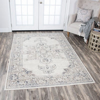 Rizzy Panache Pn6980 Natural, Beige, Gray, Dark Gray Area Rug