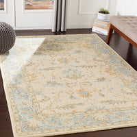 Surya Panipat Pnp-2308 Light Gray, Charcoal, Pale Blue Area Rug