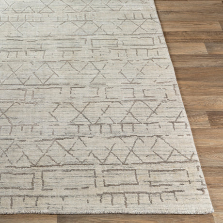 Surya Pokhara Pok-2300 Taupe, Khaki, Light Gray, Medium Gray Rugs.