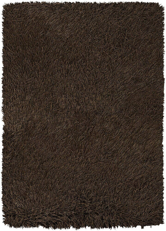 Chandra Poligan Pol30801 Brown Shag Area Rug