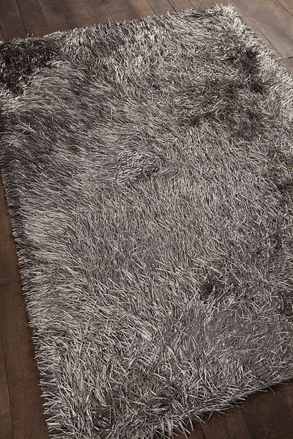 Chandra Poligan Pol30802 Grey Shag Area Rug