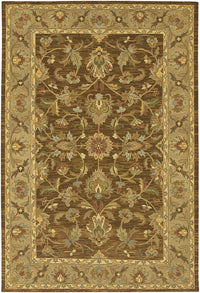 Chandra Pooja poo-402 Tan & Ivory Area Rug