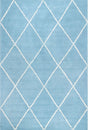 Nuloom Elvia Nel2746A Aqua Rug.