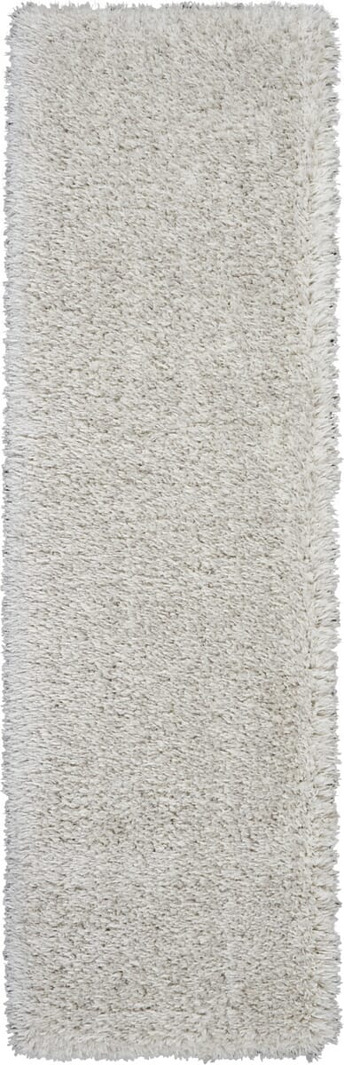 Nourison Luxe Shag Lxs01 Grey Shag Area Rug