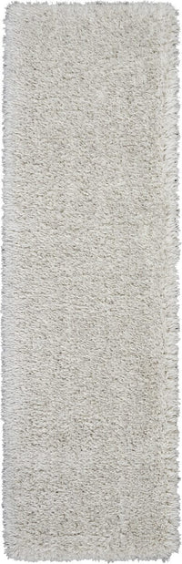 Nourison Luxe Shag Lxs01 Grey Shag Area Rug