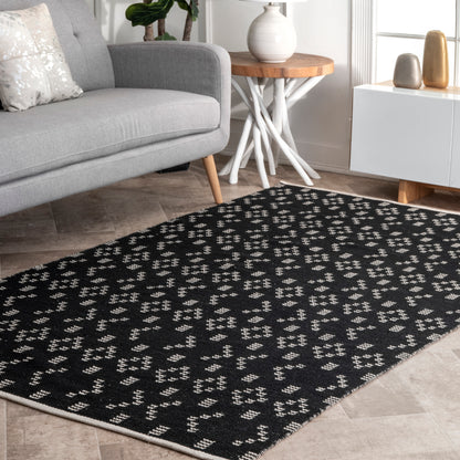 Nuloom Lilith Starry Tribal Nli2796A Black Area Rug