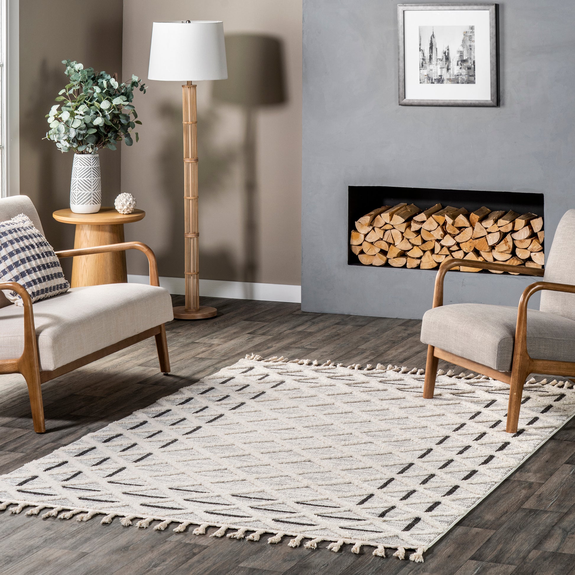 Nuloom Macy Raised Trellis Nma2981A Beige Area Rug