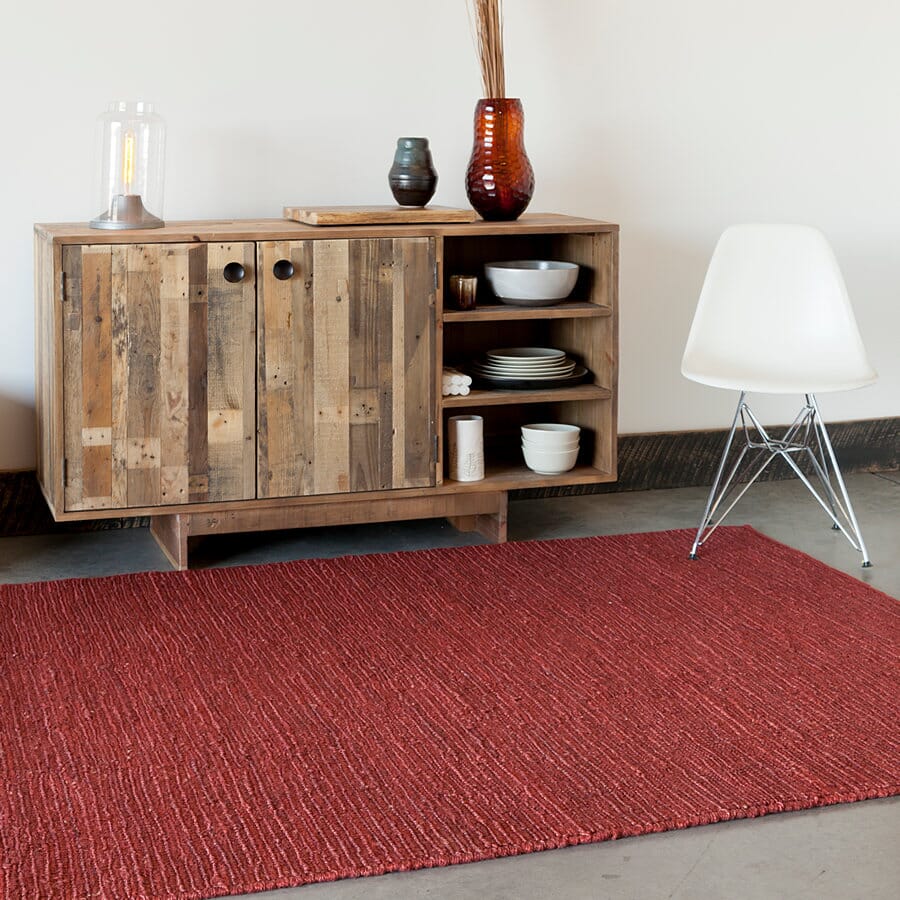 Chandra Pricol Pri-25403 Red Natural Fiber Area Rug