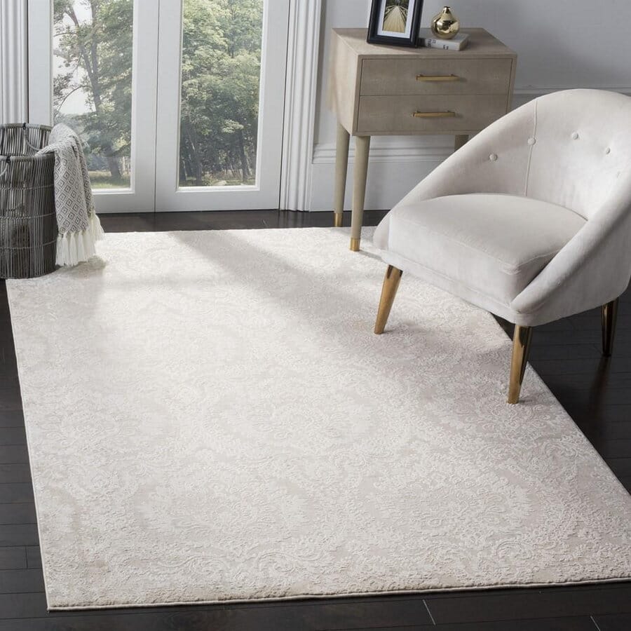 Safavieh Princeton Prn717B Silver / Beige Vintage / Distressed Area Rug