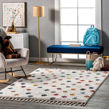 Nuloom Lochlan Polka Dotted Nlo2977A Beige Area Rug