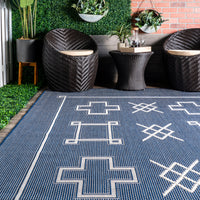 Nuloom Hillary Tribal Nhi1771A Navy Area Rug