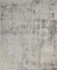 Nourison Prismatic Prs12 Silver Grey Organic / Abstract Area Rug