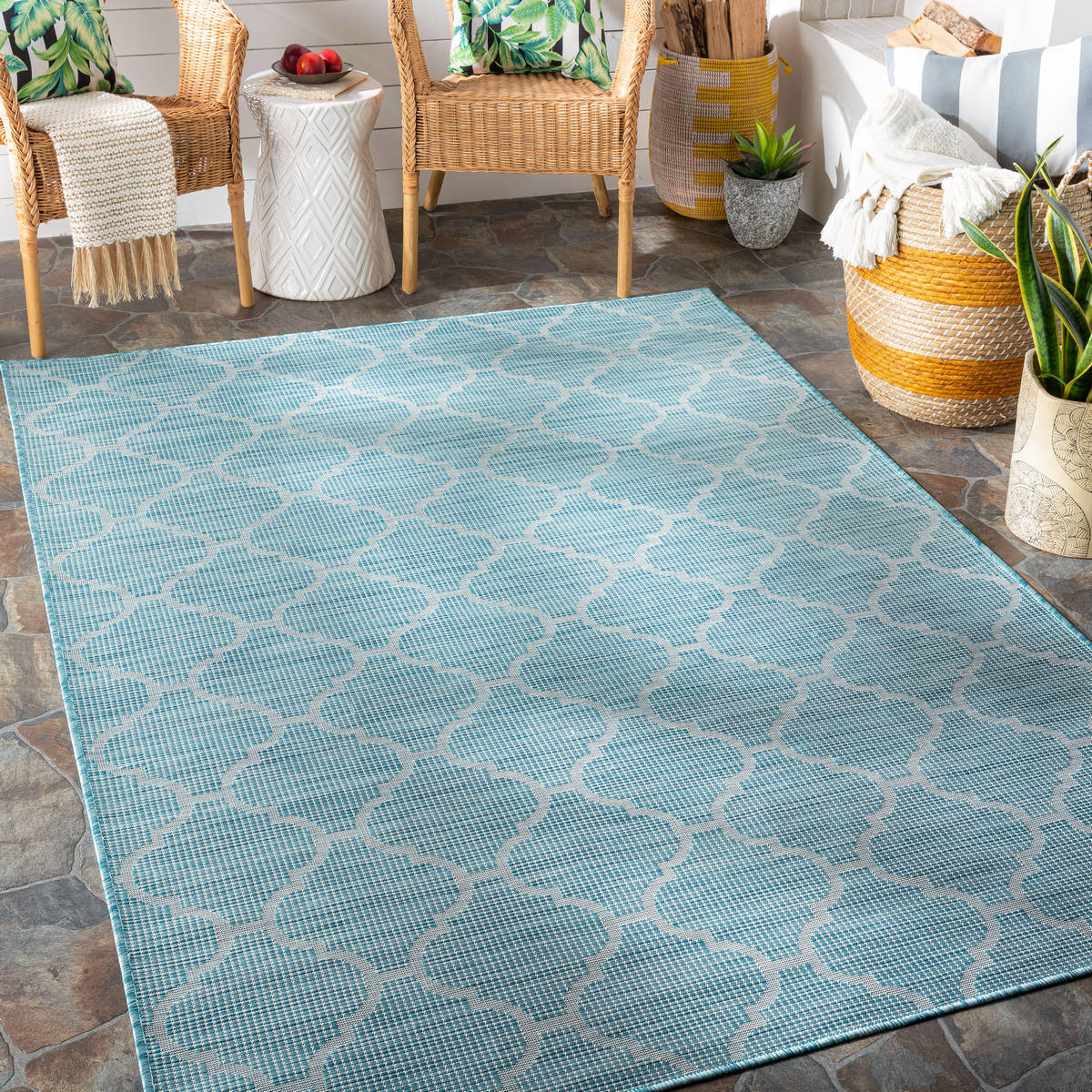 Surya Pasadena Psa-2341 Aqua Area Rug