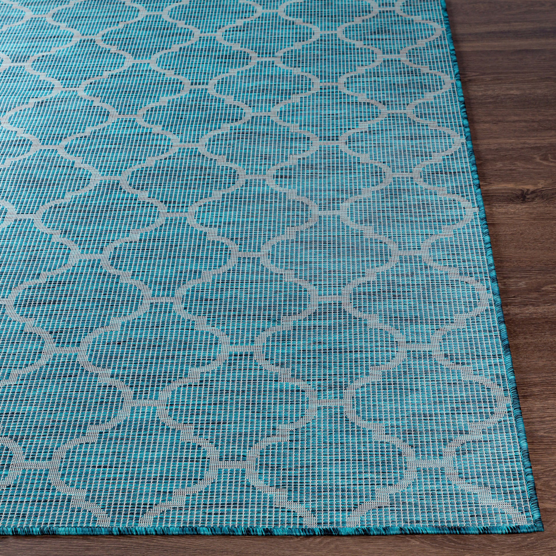 Surya Pasadena Psa-2342 Aqua, Black Area Rug